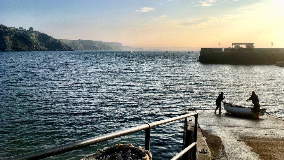 This stunning photo of the Harbour in Tenby, Pembrokeshire in the morning sun, was taken by Lawrence Hourahane