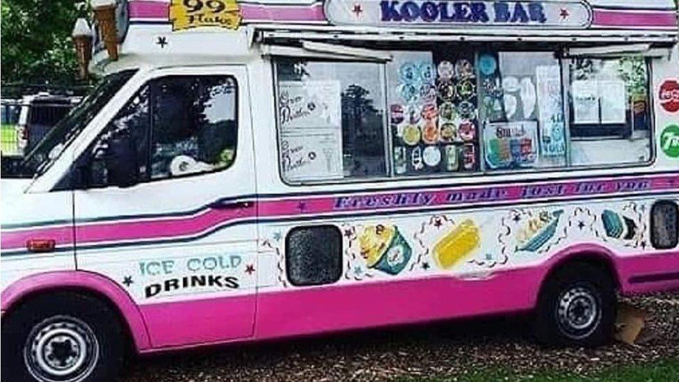 Mr Collier's ice cream van