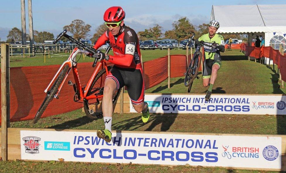 Cyclocross racing at Trinity Park in Ipswich