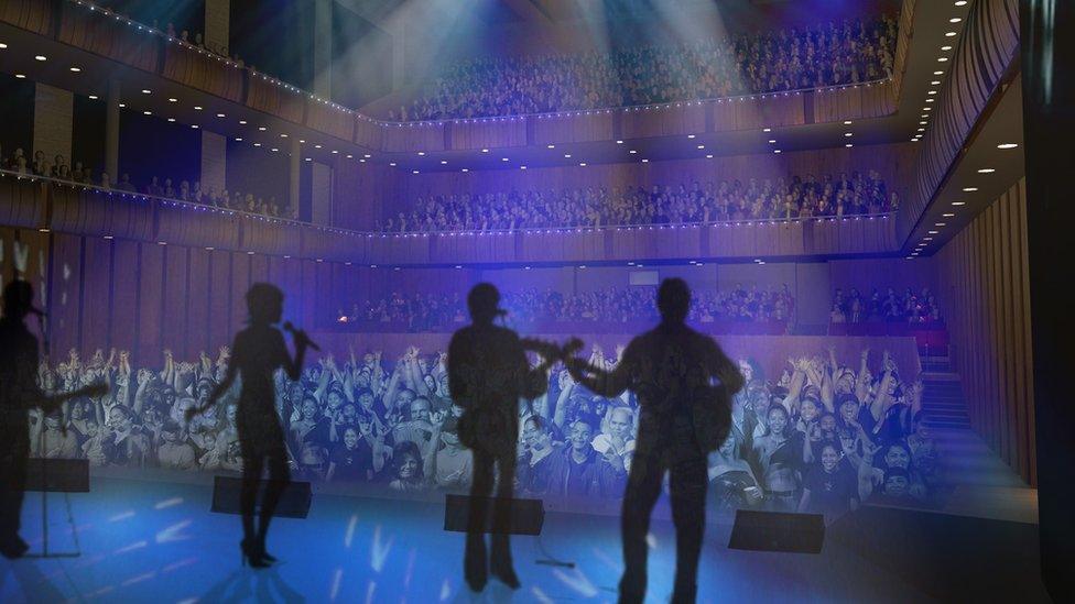 Artist's impression stage