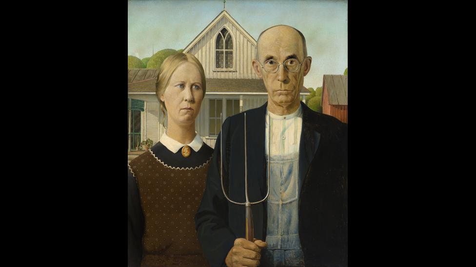 American Gothic by Grant Wood