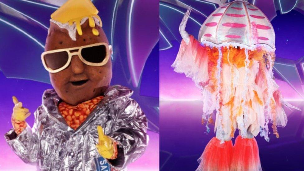 Jacket Potato and Jellyfish from Masked Singer