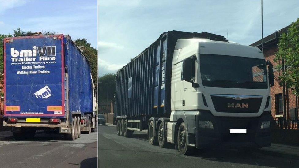 Lorry suspected of fly-tipping