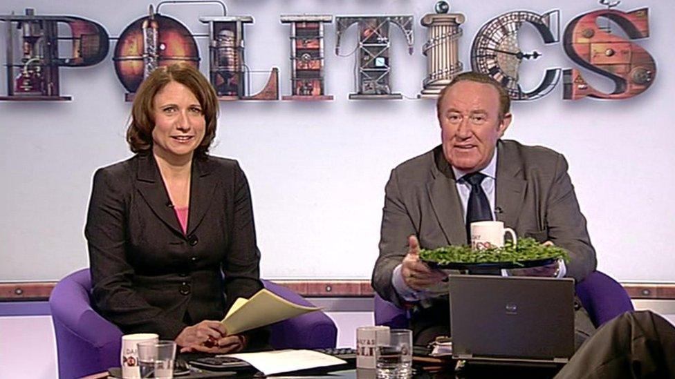 Jo Coburn and Andrew Neil