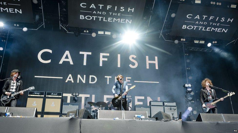 Catfish and the Bottlemen perform on stage