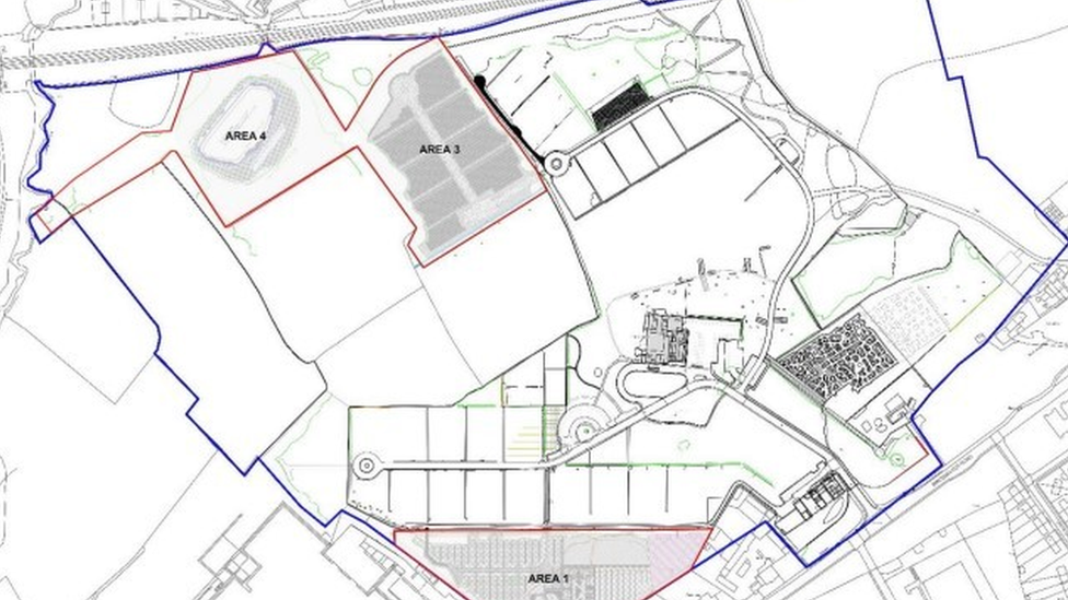 A map of the area around South Bristol Crematorium and Cemetery