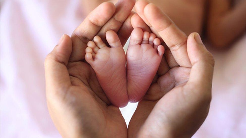 Feet of an Indian baby