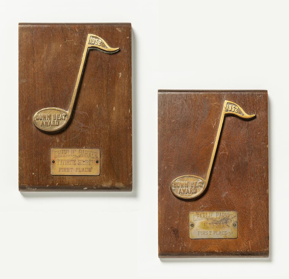 Charlie Parker award trophies