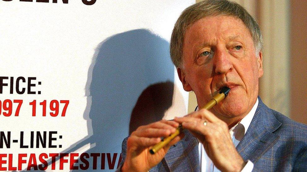 Paddy Moloney performing at Ground Zero in 2001