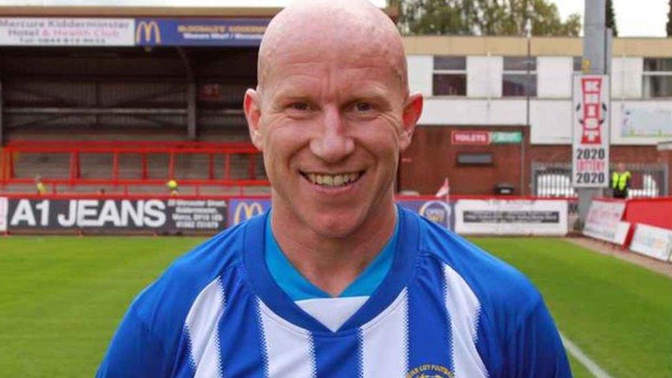 Worcester City striker Lee Hughes