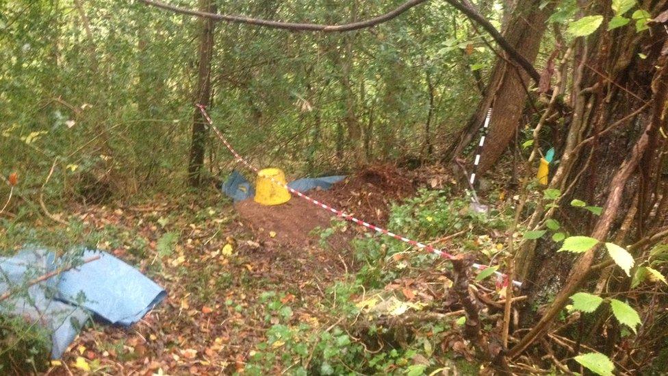 Dig underway near site of Ogof Colomendy, Loggerheads Country Park, near Mold in Flintshire