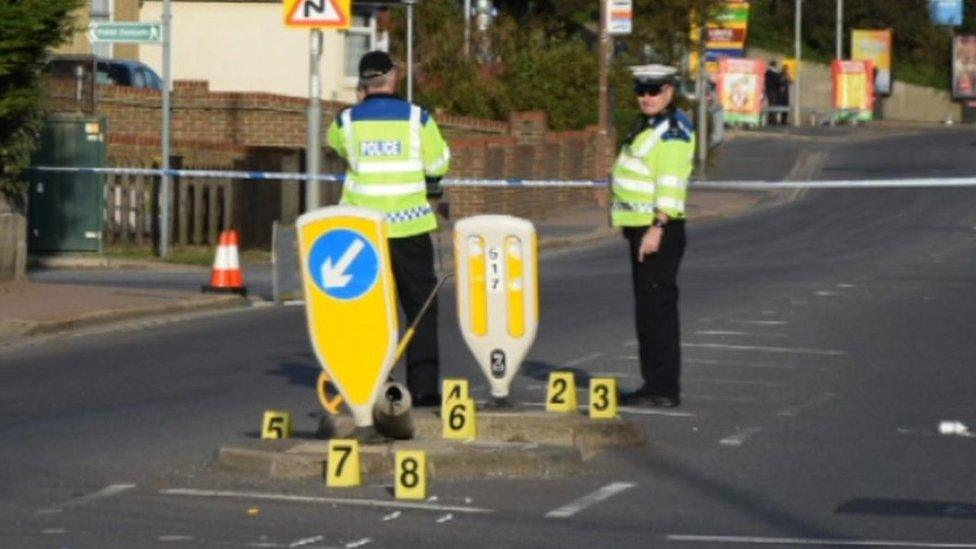 Police at scene
