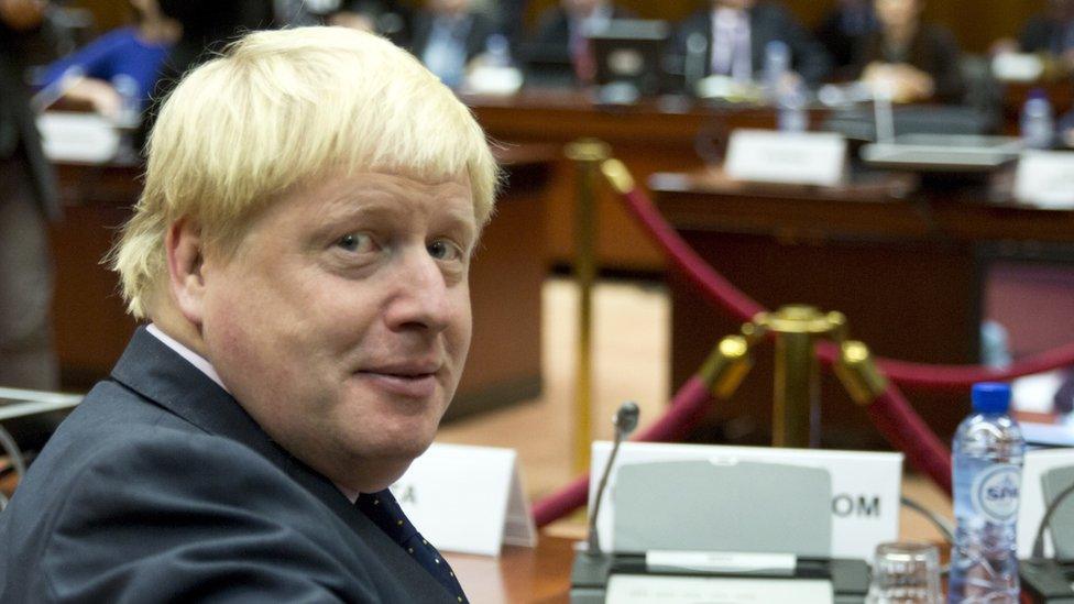 British Foreign Secretary Boris Johnson