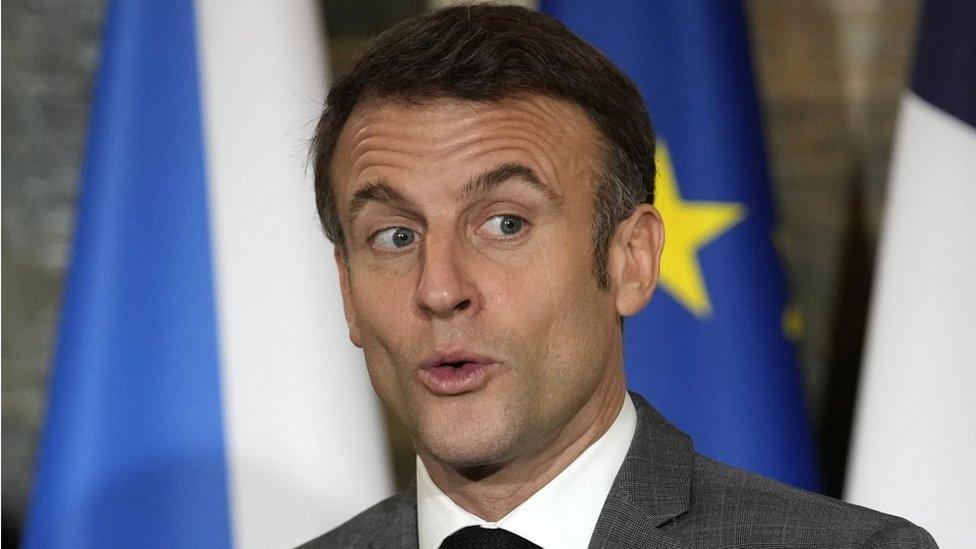 French President Emmanuel Macron. Photo: 20 December 2023