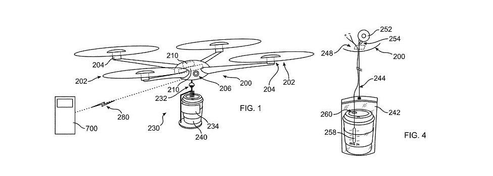 Coffee delivery drone