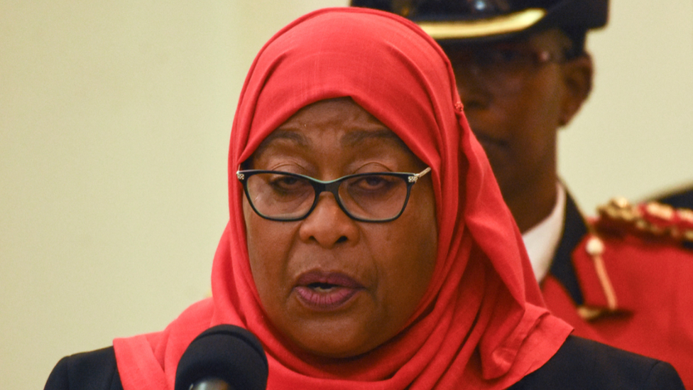 Tanzanian President Samia Suluhu Hassan