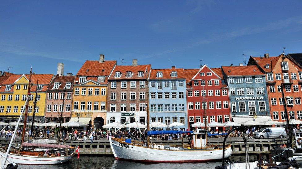 Nyhavn in Copenhagen, Denmark