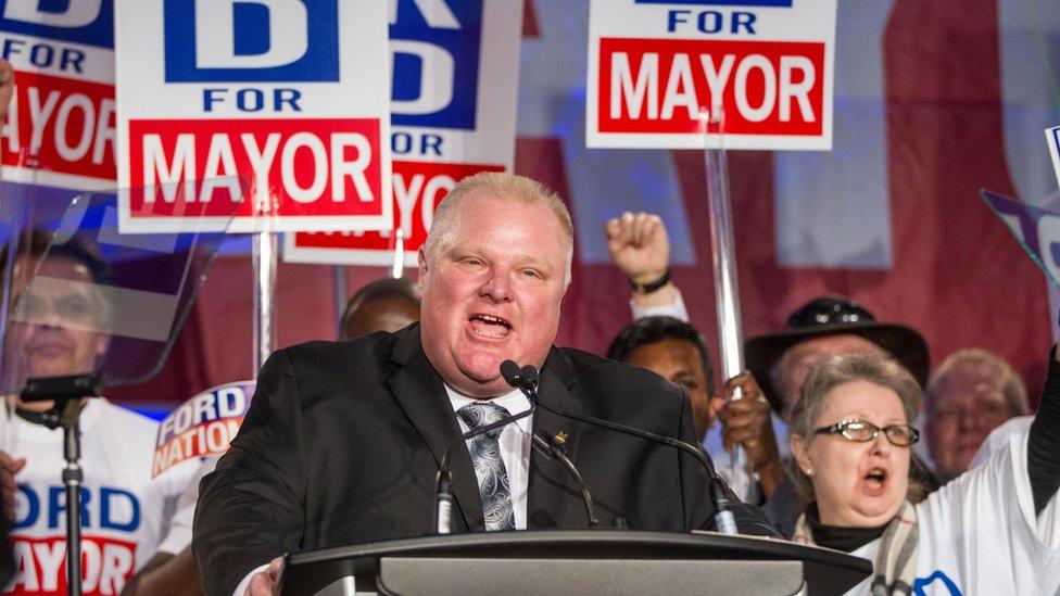 Late Toronto mayor Rob Ford