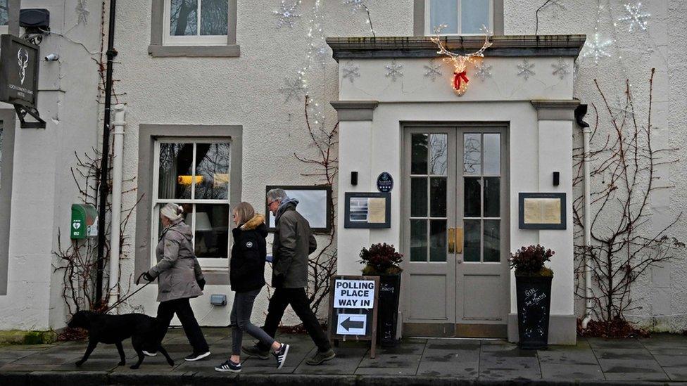 Voters in Luss