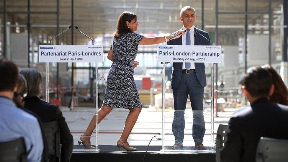 Sadiq Khan and Anne Hidalgo give press conference