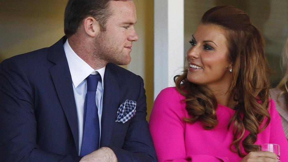 Wayne Rooney with his wife Coleen