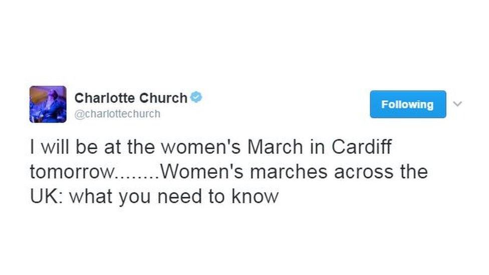 Charlotte Church's tweet