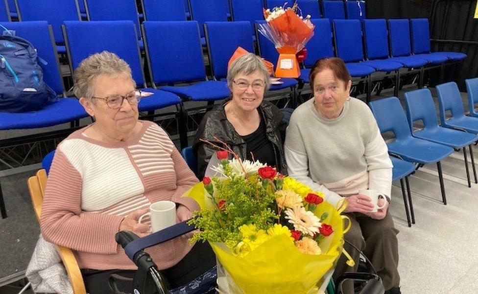 Cicily Smith, June Winter and Lorraine (left to right)