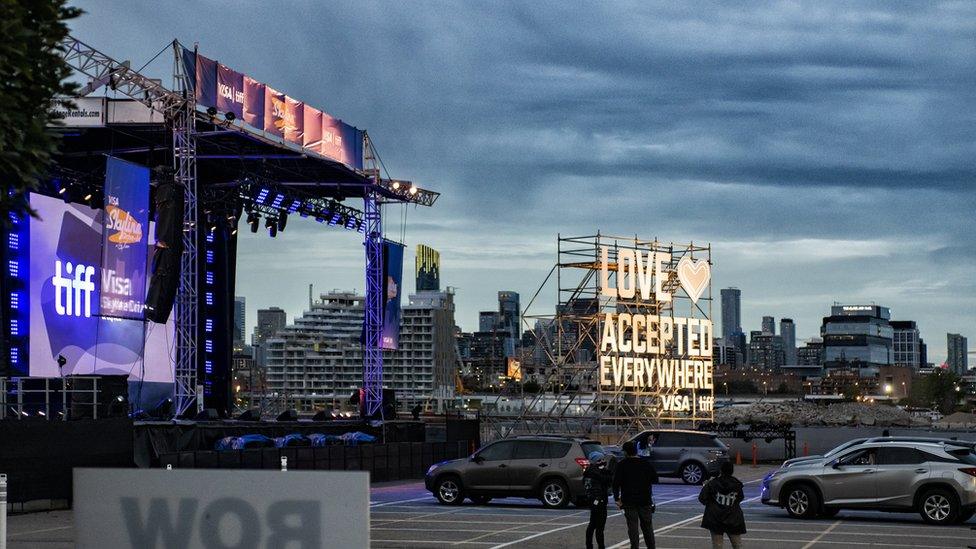 Drive-in theatre in Toronto