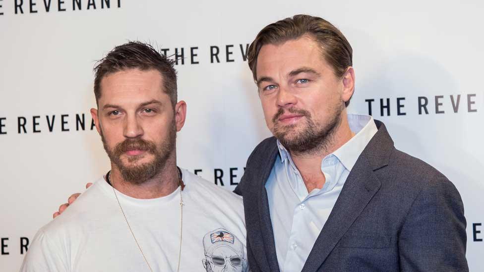 Tom Hardy and Leonardo DiCaprio