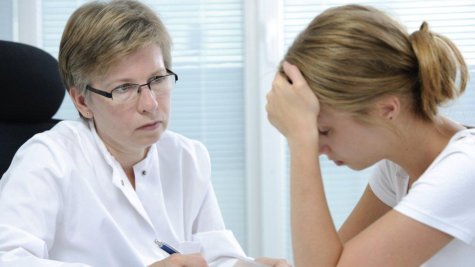 A young person speaking to a counsellor (stock picture)