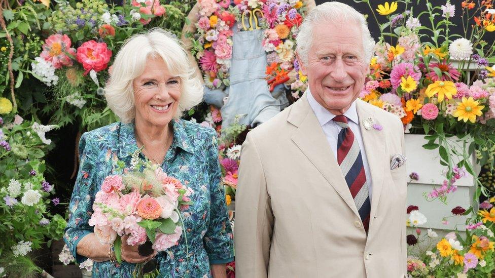 Charles and Camilla at Sandringham Flower Show