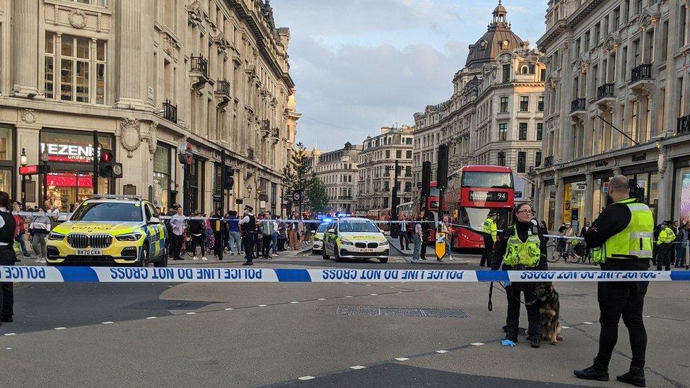 Police at Oxford Circus