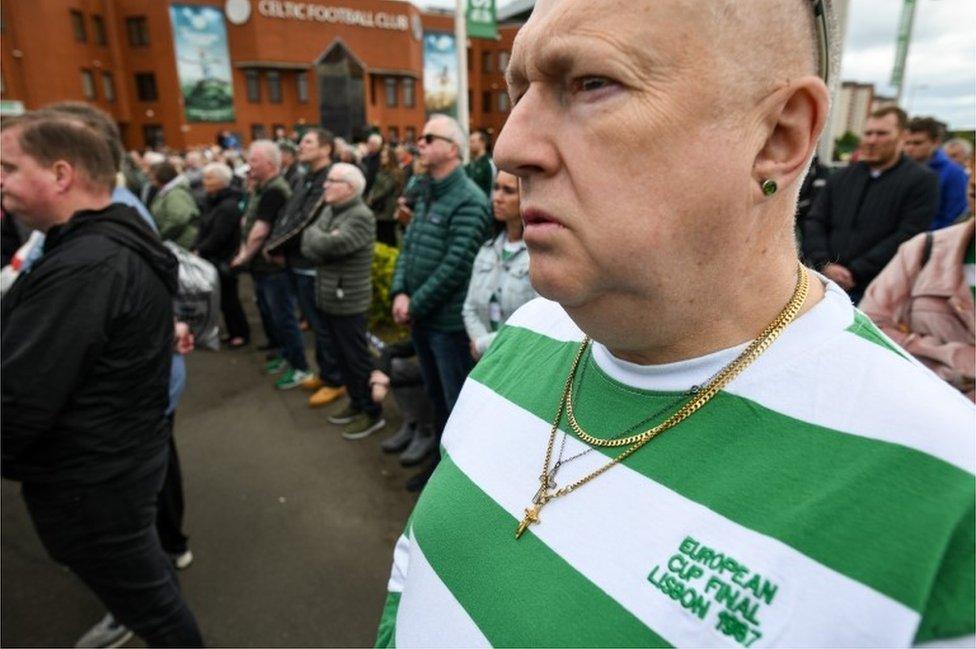 Fans at Celtic park