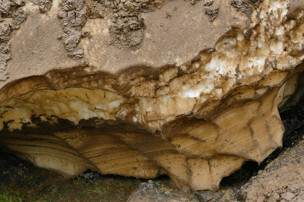 Avalanche debris