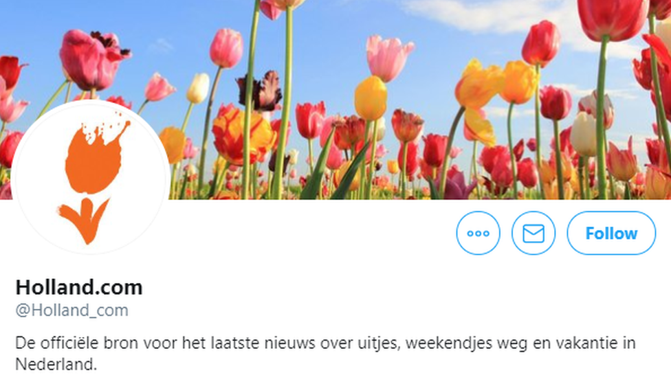 Official Dutch branding logo, Twitter 2019