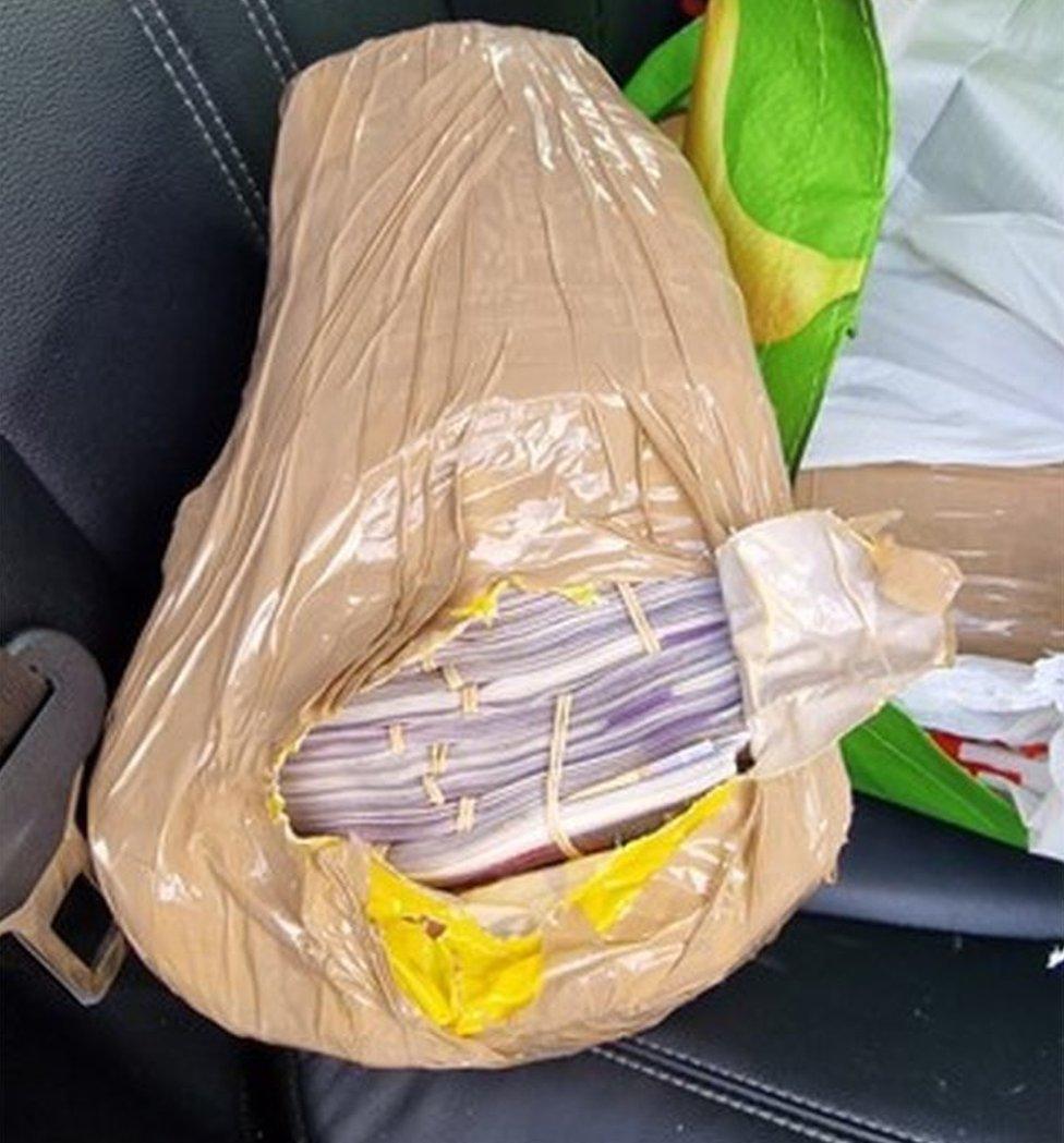 Money found in car stopped on M6