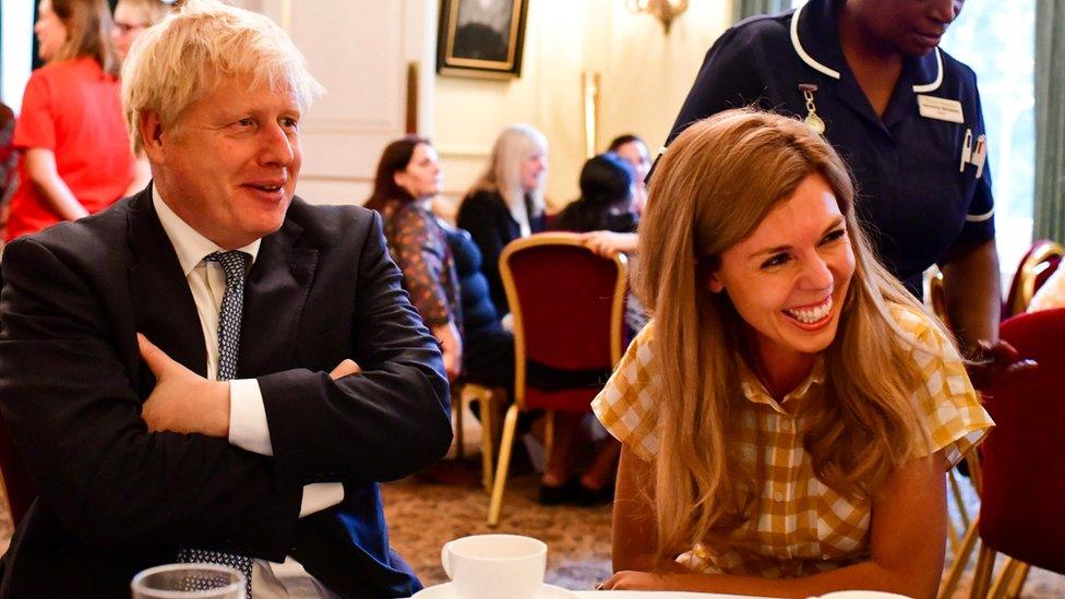 Boris Johnson and Carrie Symonds