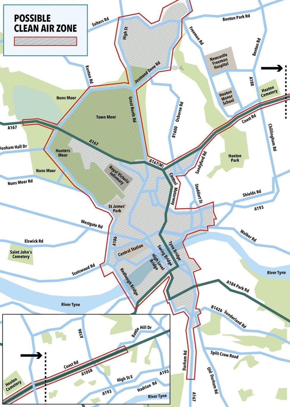 Possible Clean Air Zones