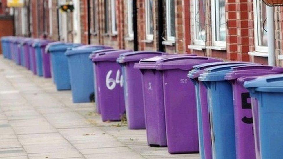 Wheelie bins in Liverpool