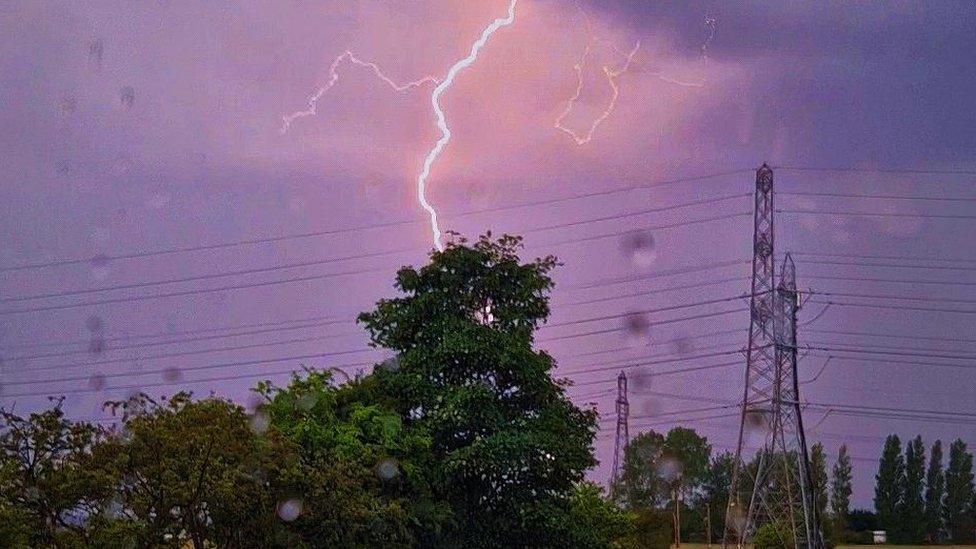 Lightning in Bury