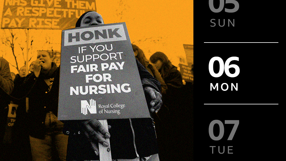 Striking nurse composite image