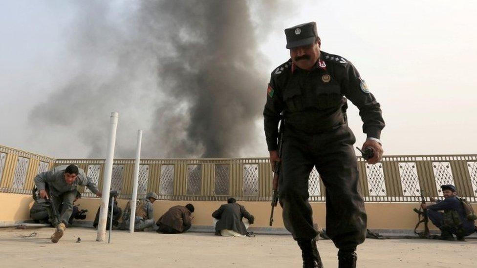 Scene of attack in Jalalabad