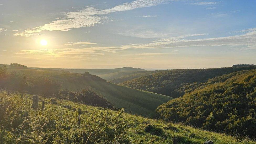 MONDAY - Compton Abbas at Sunset