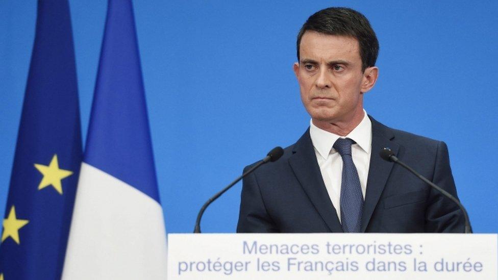 French Prime Minister Manuel Valls delivers a speech during a press conference at the Elysee presidential palace, in Paris, France, 23 December 2015