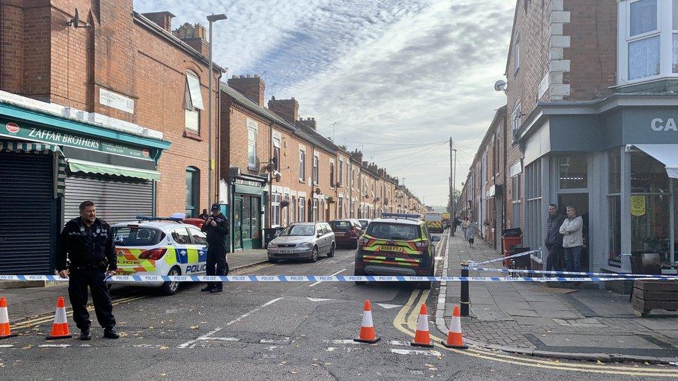 Cordon in Bartholomew Street