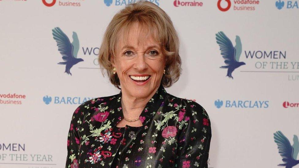 Esther Rantzen smiles at the camera