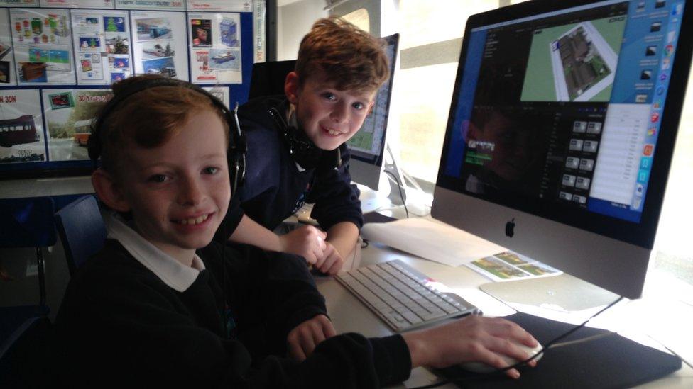 Year 5 pupils Gregor and Joey