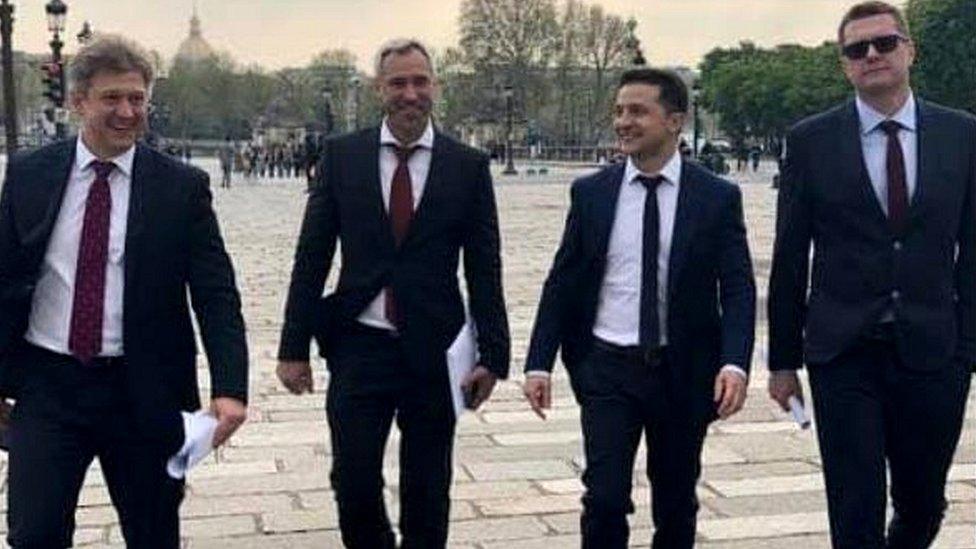 Volodymyr Zelensky and his "dream team"