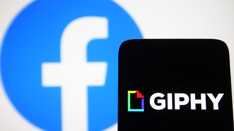 Giphy and facebook logos