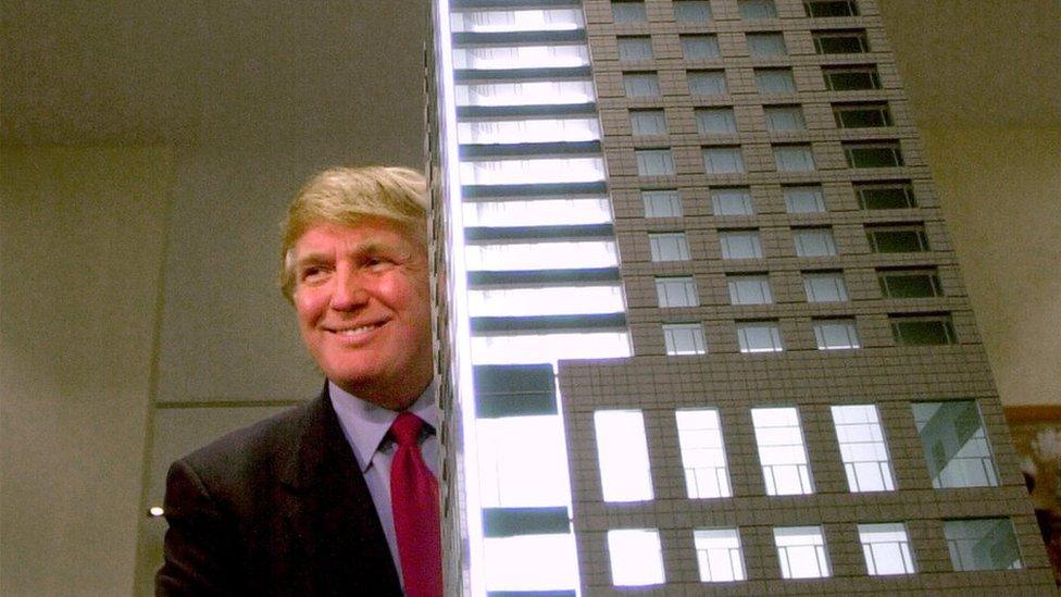 New York real estate developer Donald J. Trump officially opens the Presentation Centre for the Residences at The Ritz-Carlton Toronto 29 November 2001.